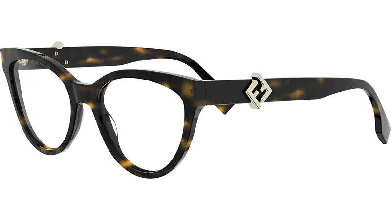 FF Diamonds Havana Cat Eye Eyeglasses