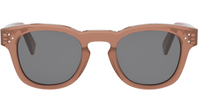 3 Dots Orange Square Sunglasses