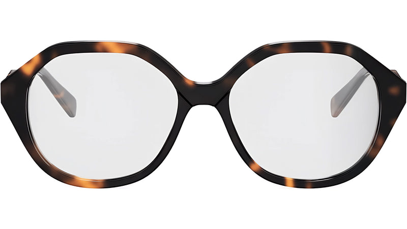 CELINE Thin Tortoise Geometric Eyeglasses
