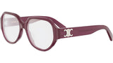 Triomphe Bordeaux Geometric Eyeglasses