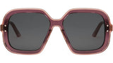 DiorHighlight S1I Burgundy Geometric Sunglasses