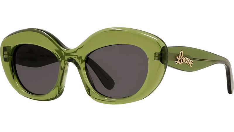 Curvy Green Cat Eye Sunglasses