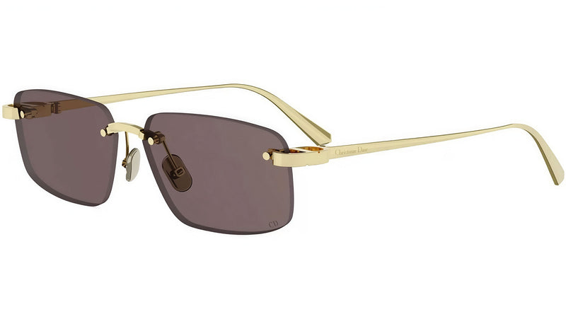 CDior S4U Light Gold Rectangular Sunglasses