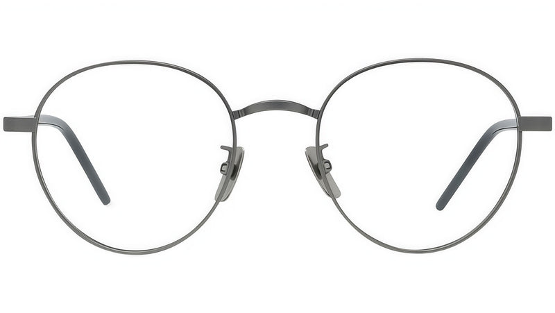 Titanium Ruthenium Geometric Eyeglasses