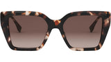 FF Diamonds Havana Square Sunglasses