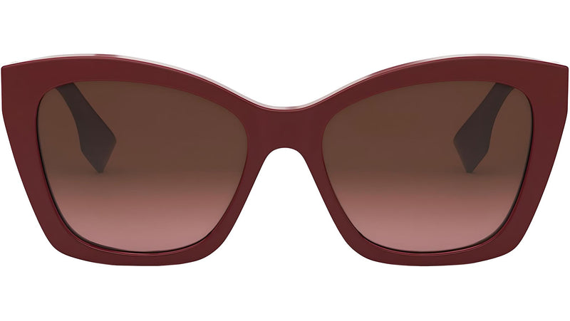 Lettering Red Square Sunglasses