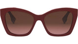 Lettering Red Square Sunglasses