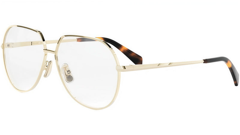 CELINE Metal Gold Pilot Eyeglasses