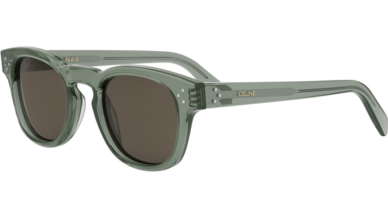 3 Dots Green Square Sunglasses