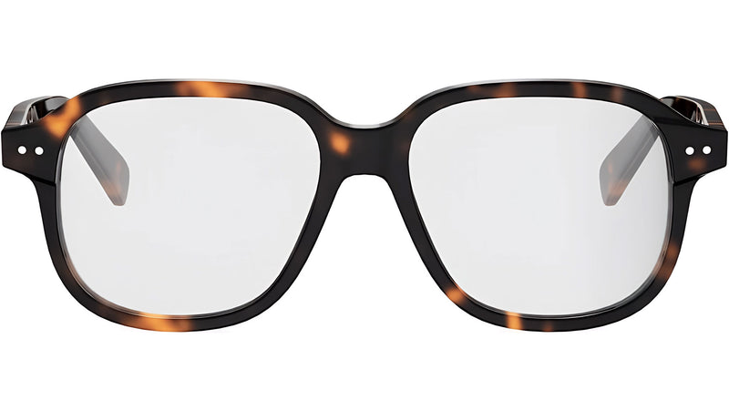 CELINE Thin Tortoise Square Eyeglasses