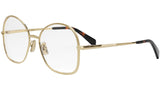 Metal Gold Geometric Eyeglasses
