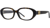 4G Liquid Havana Oval Eyeglasses