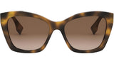 Lettering Havana Square Sunglasses
