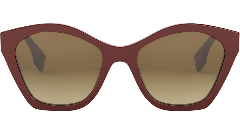 Lettering Red Geometric Sunglasses