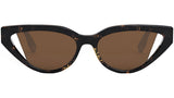 Fendi Way Havana Cat Eye Sunglasses