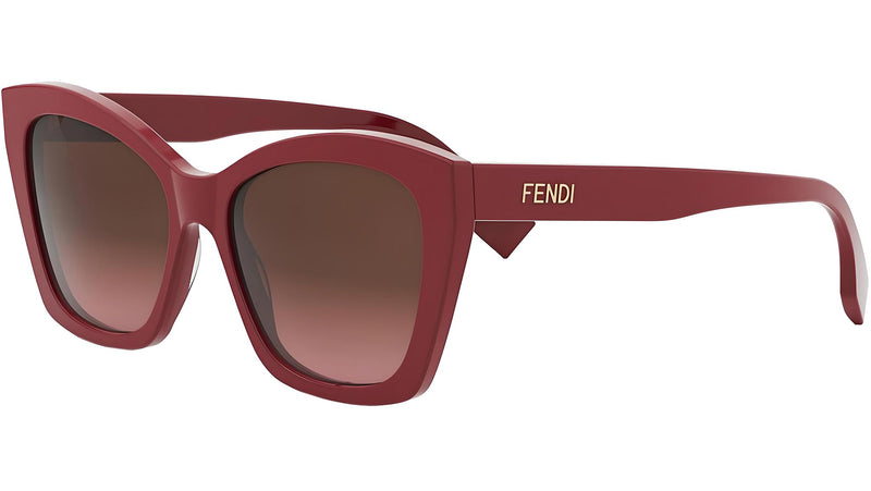 Lettering Red Square Sunglasses