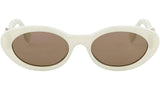 FF Diamonds Green Oval Sunglasses