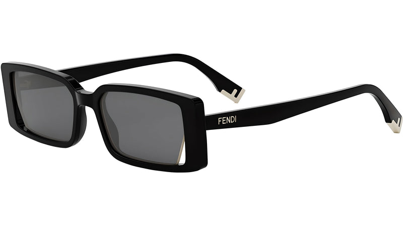 Fendi Way Black Rectangular Sunglasses