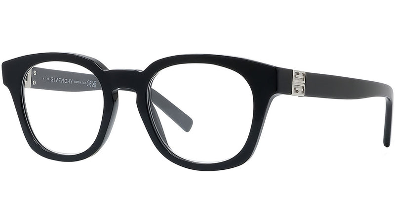 4G Black Geometric Eyeglasses