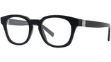 4G Black Geometric Eyeglasses