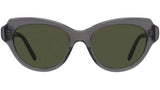 Slim Grey Cat Eye Sunglasses