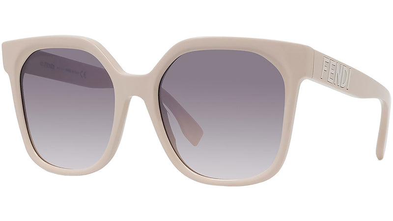 Lettering Pink Square Sunglasses