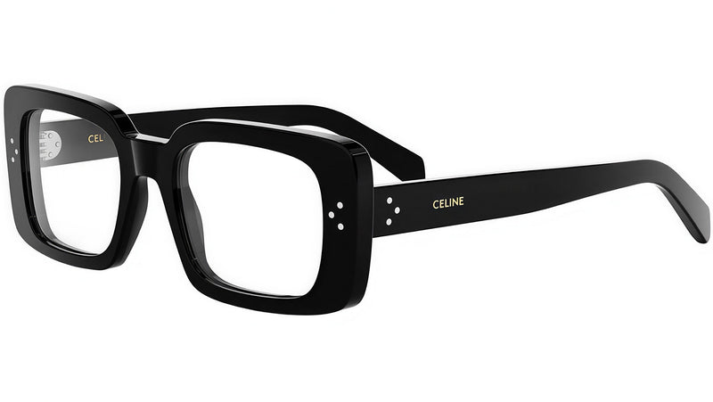 CELINE 3 Dots Black Rectangular Eyeglasses
