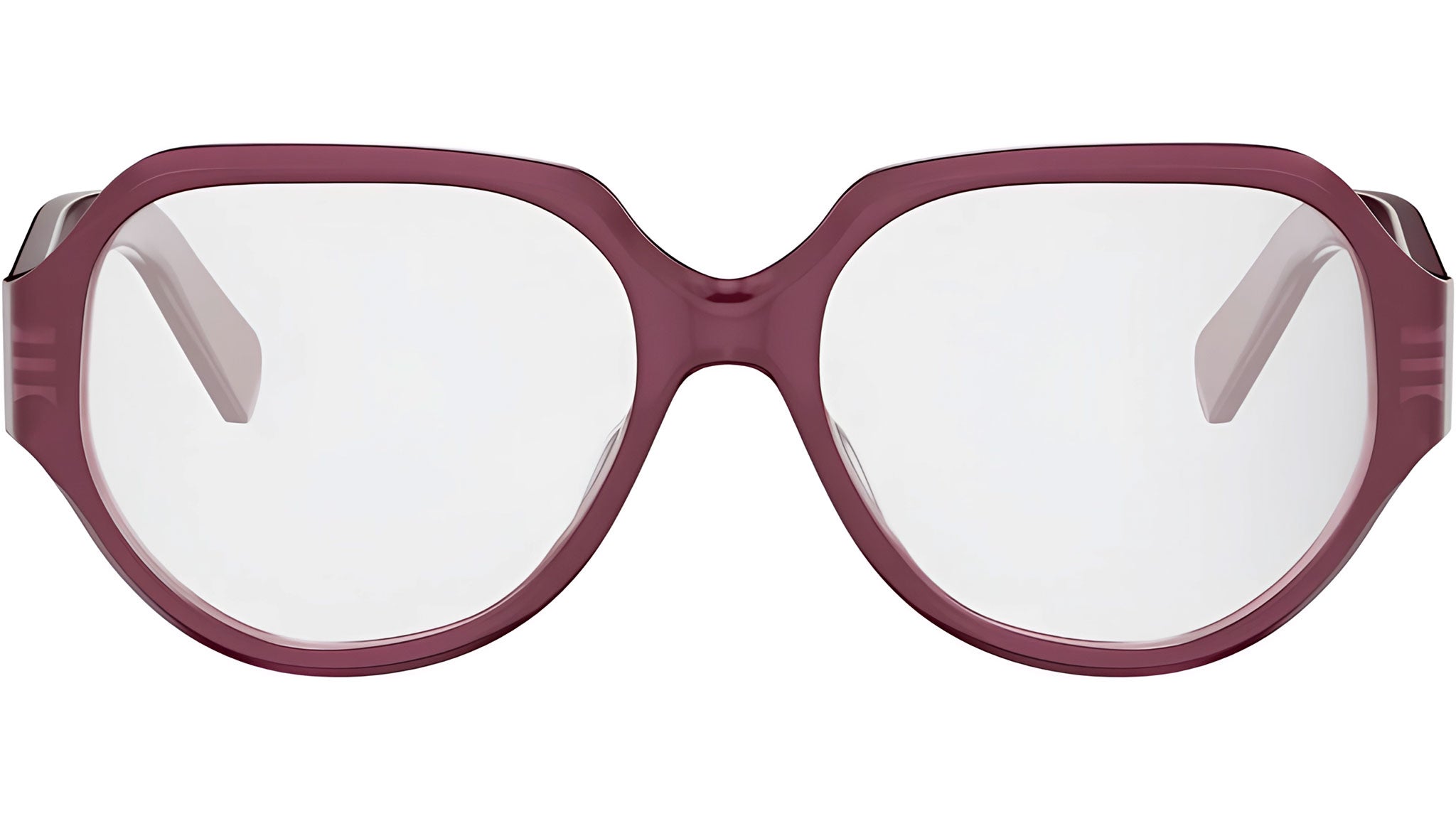 Triomphe Bordeaux Geometric Eyeglasses