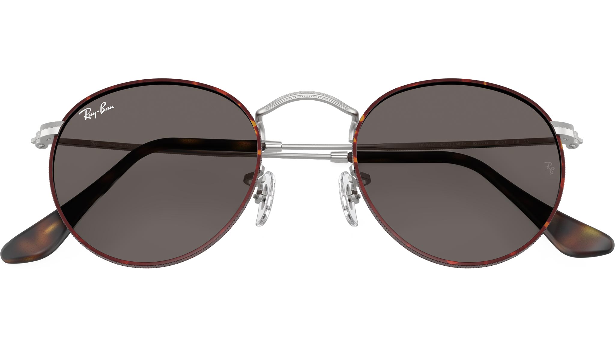 Ray-Ban RB3447 Sunglasses 9277B1 Matte Havana On Silver – Ottica Rucco