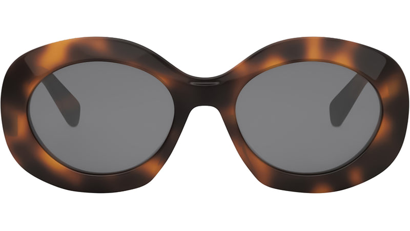 Triomphe Tortoise Round Sunglasses