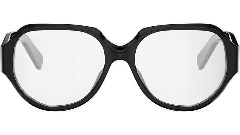 Triomphe Black Geometric Eyeglasses