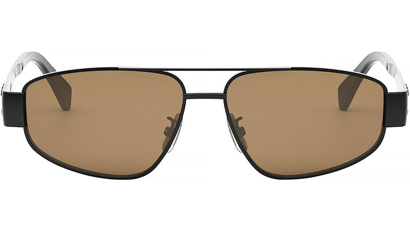 Metal Triomphe Black Pilot Sunglasses