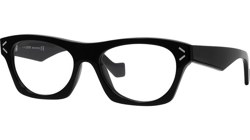 Thin Black Geometric Eyeglasses