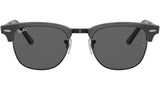 Clubmaster Folding RB2176 1367B1 grey on black