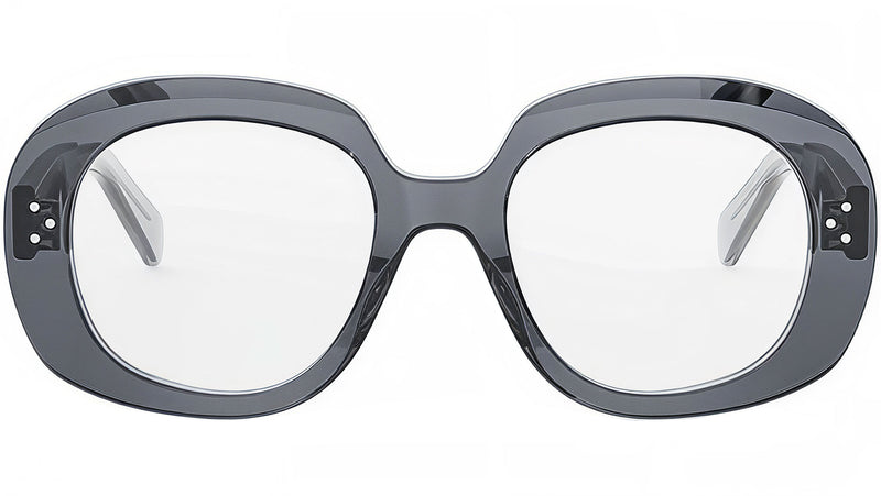CELINE 3 Dots Grey Round Eyeglasses