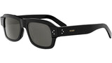 CELINE 3 Dots HD Black Rectangular Sunglasses